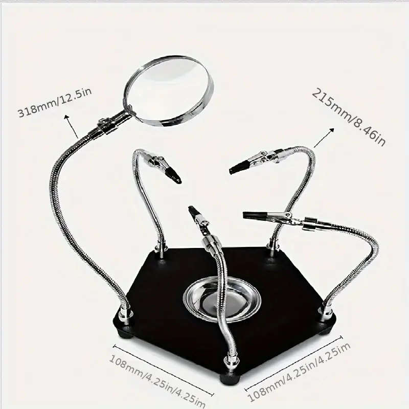 DIY Soldering Station with 5X Magnifying Glass