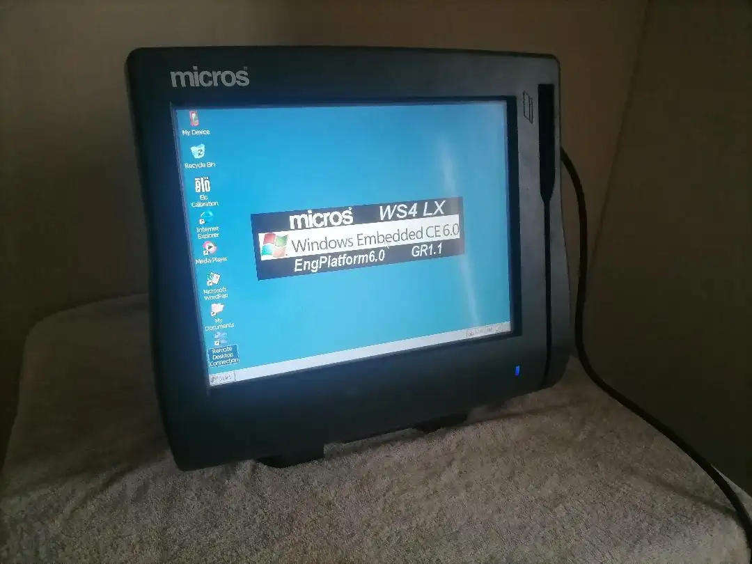 MICROS WORKSTATION 4 TOUCH SCREEN POS SYSTEM WITH STAND