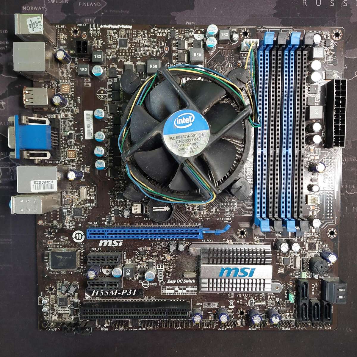 Intel Core i3-530 + MSI H55M-P31 Motherboard + Stock Heatsink Combo