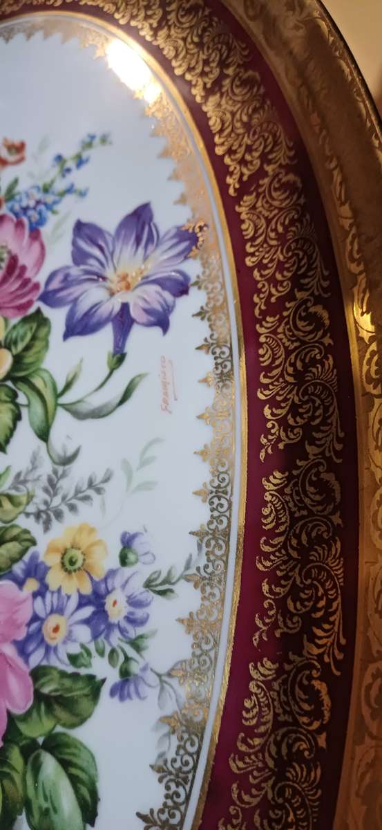 Beautiful Limoges oval plate