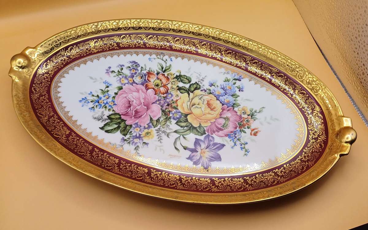 Beautiful Limoges oval plate