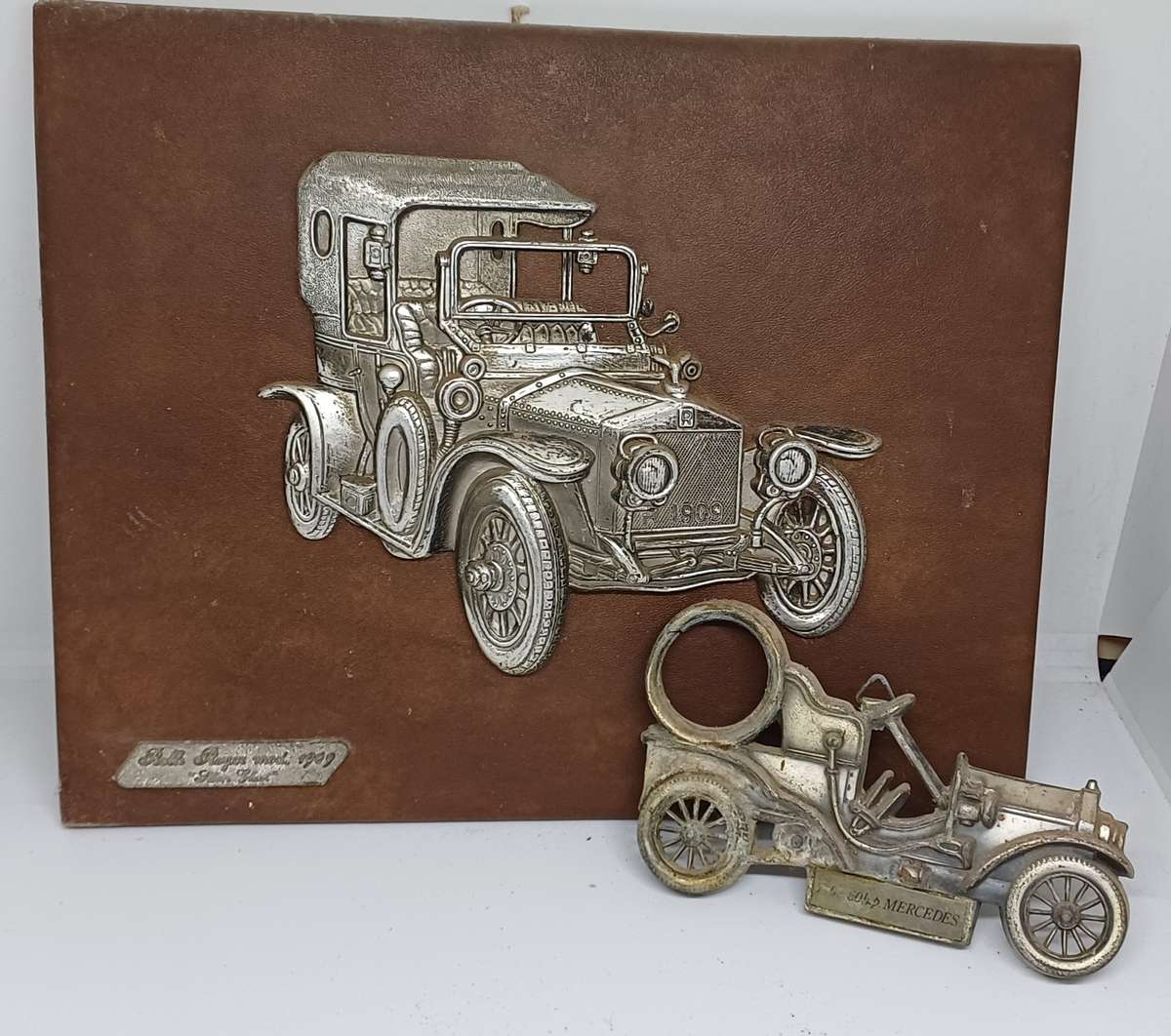 Collectable  - mounted on leather