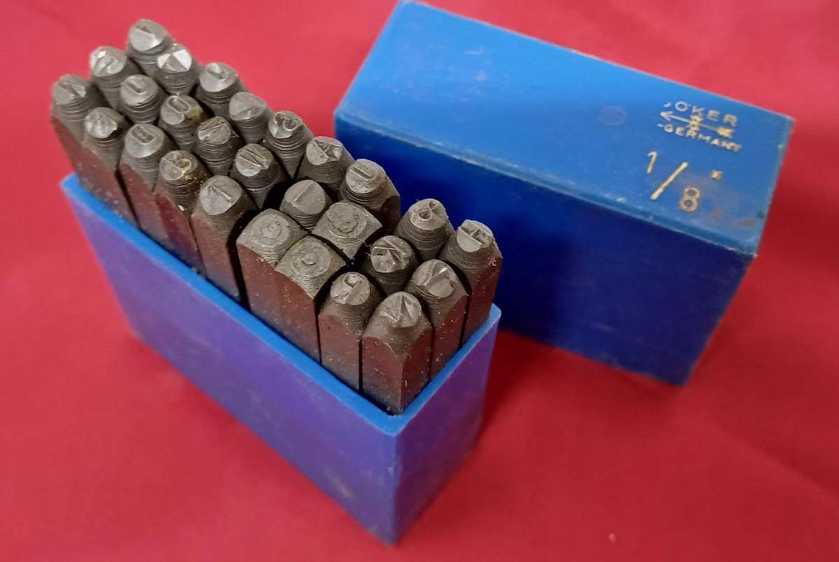 Steel letter punches w- germany