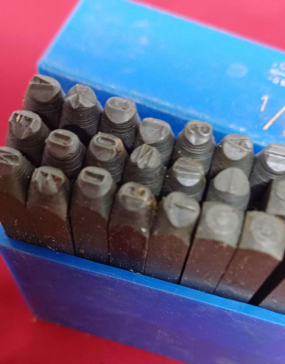 Steel letter punches w- germany