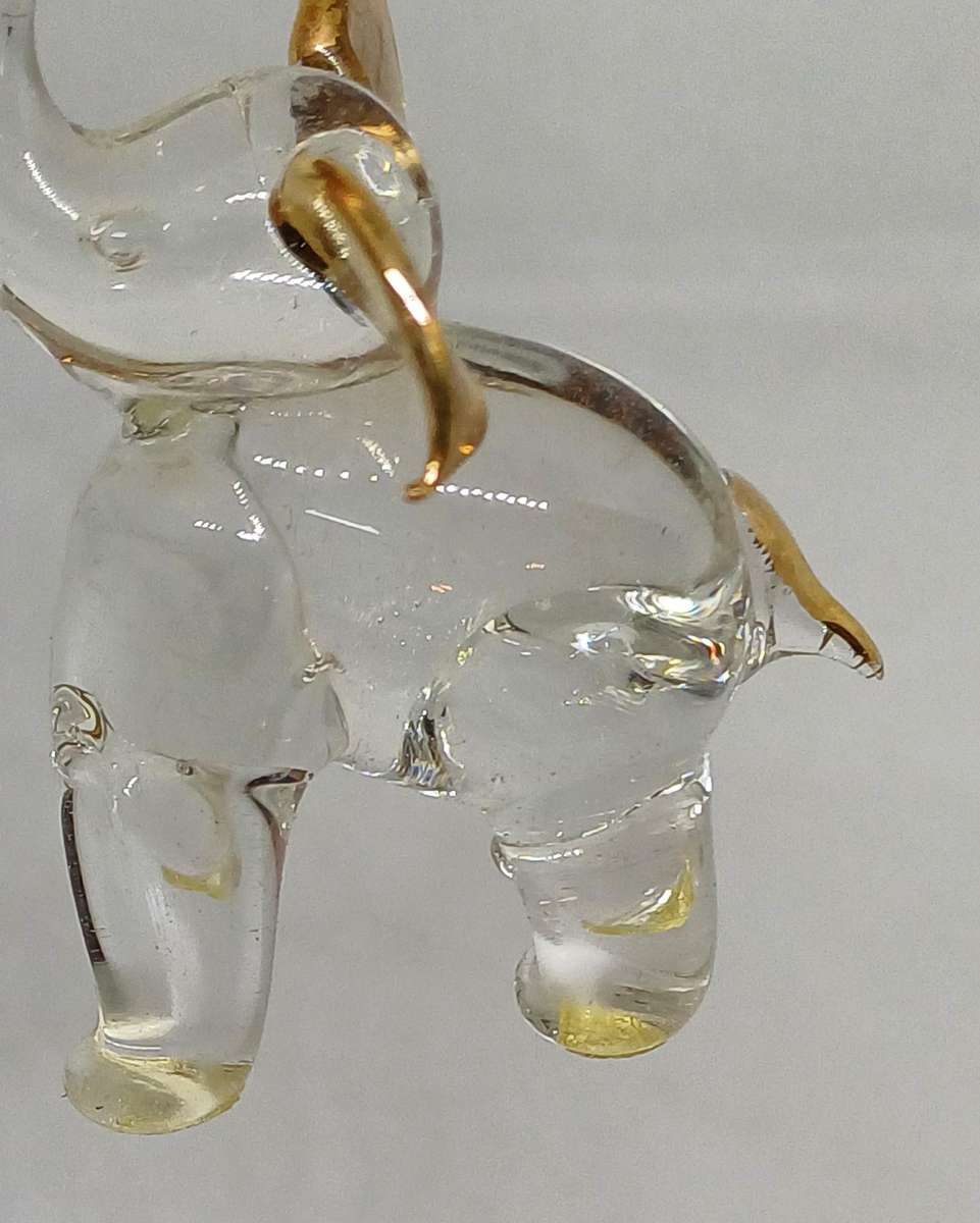 Two glass animals
