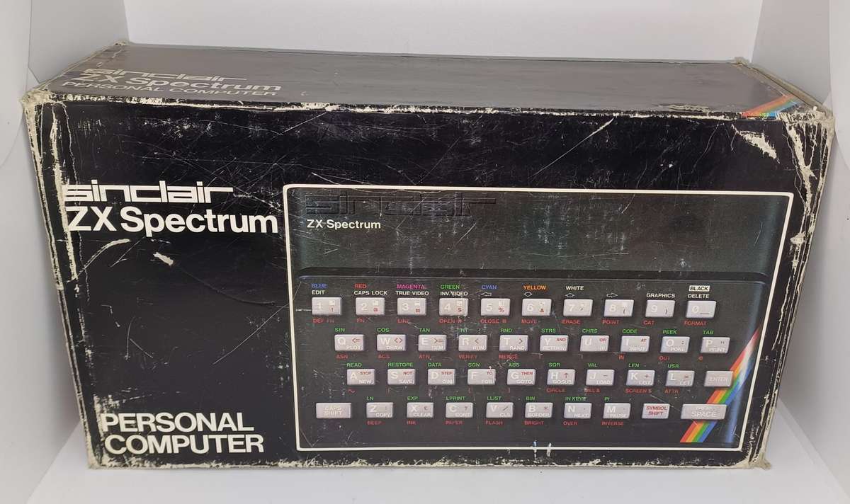 Vintage 1982 Sinclair ZX Spectrum personal computer