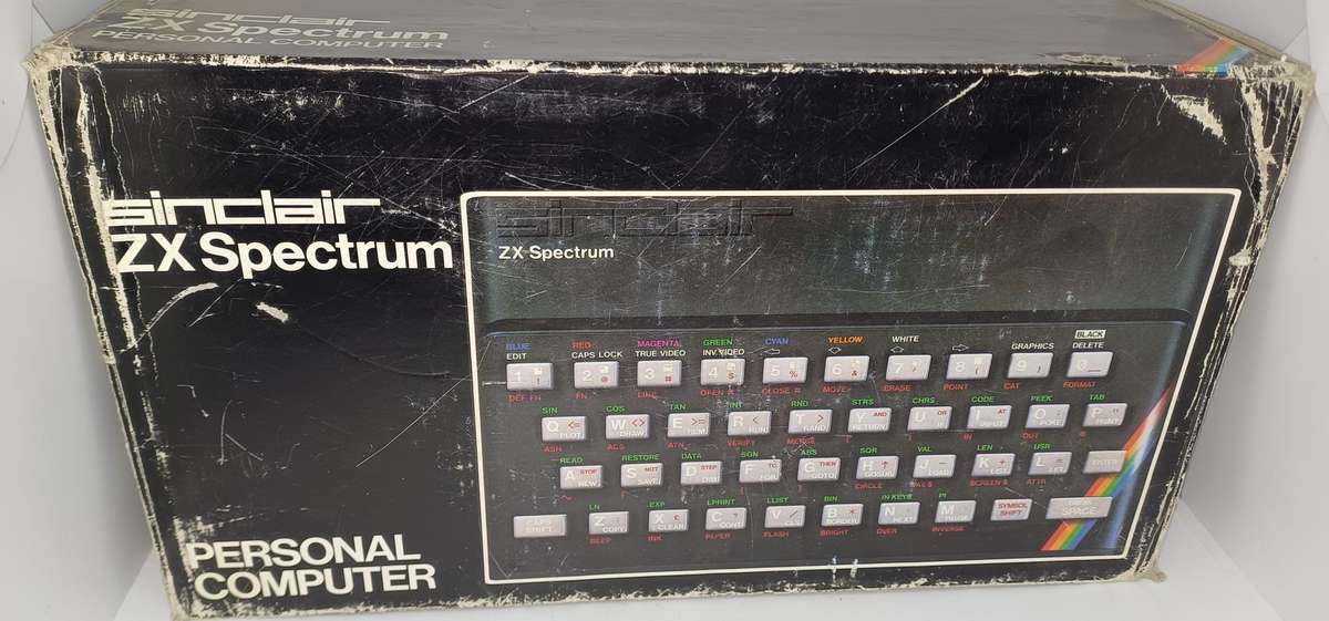 Vintage 1982 Sinclair ZX Spectrum personal computer