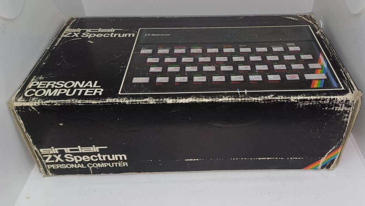 Vintage 1982 Sinclair ZX Spectrum personal computer