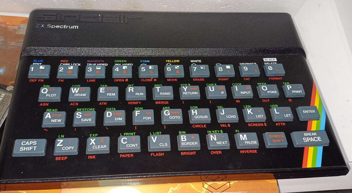 Vintage 1982 Sinclair ZX Spectrum personal computer