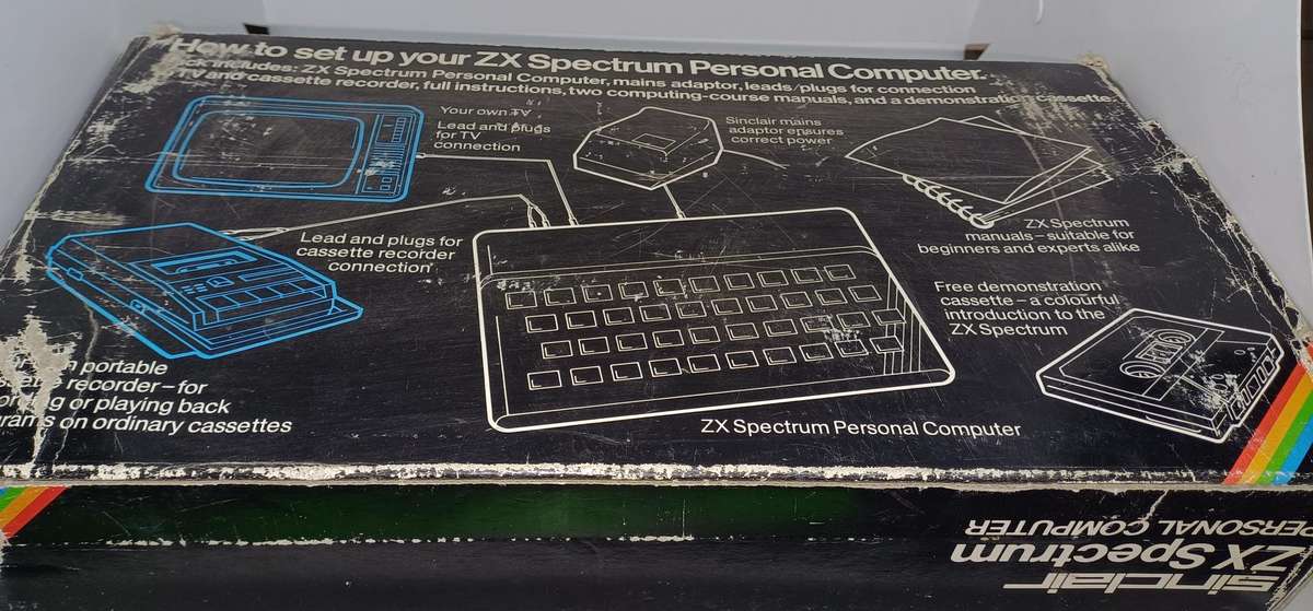 Vintage 1982 Sinclair ZX Spectrum personal computer