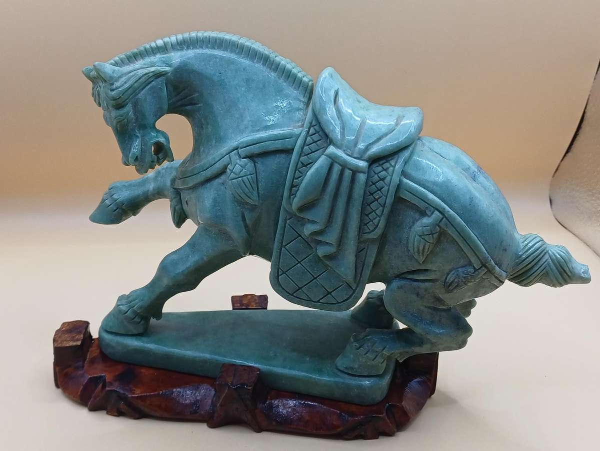 Green Jade Horse sculpture