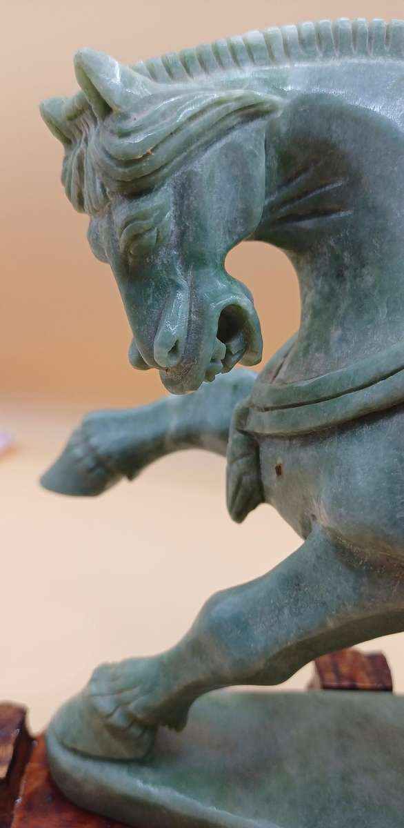 Green Jade Horse sculpture