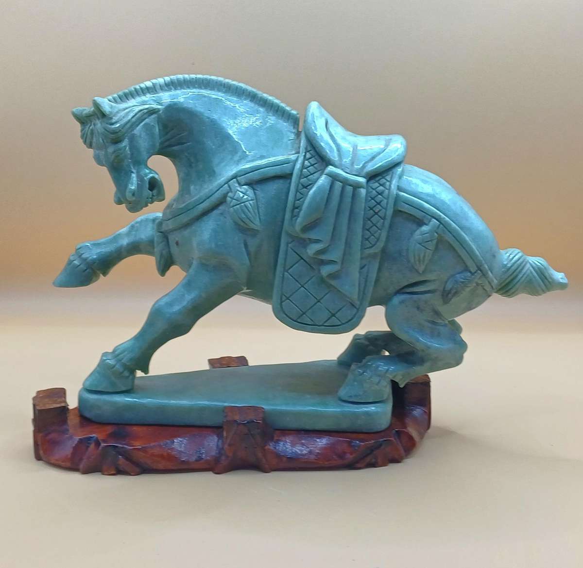 Green Jade Horse sculpture