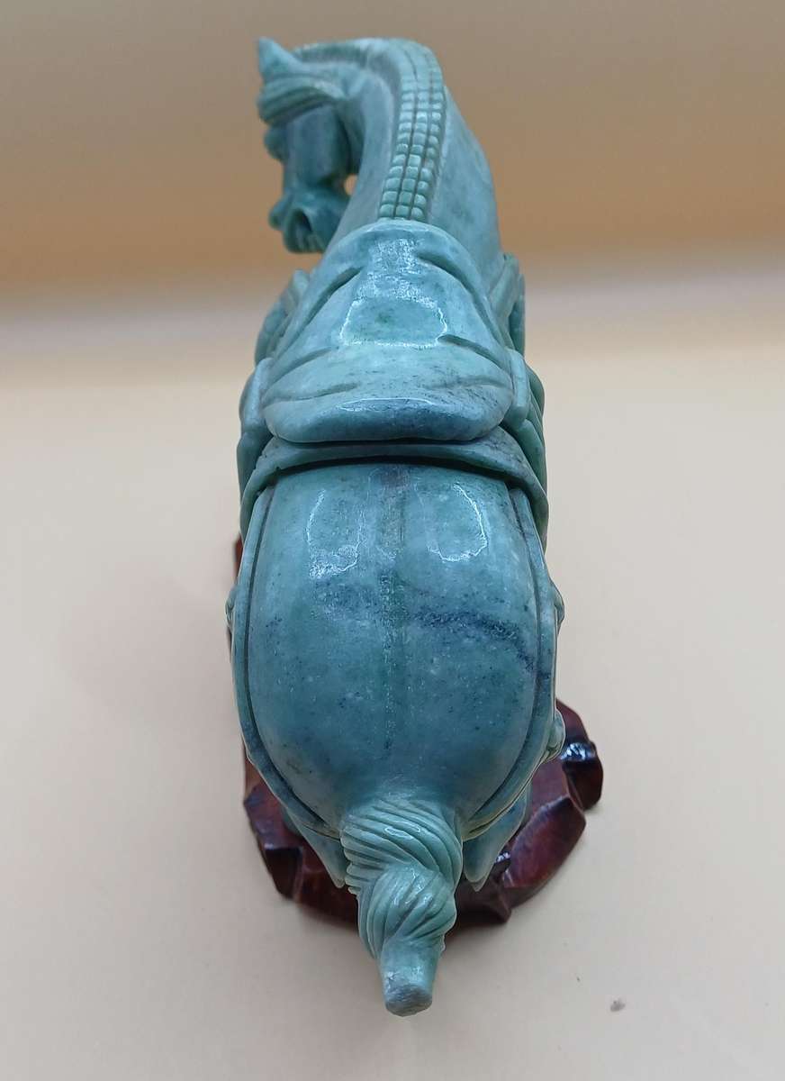 Green Jade Horse sculpture