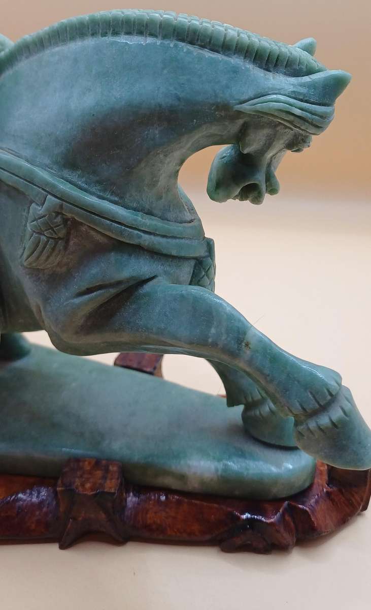 Green Jade Horse sculpture