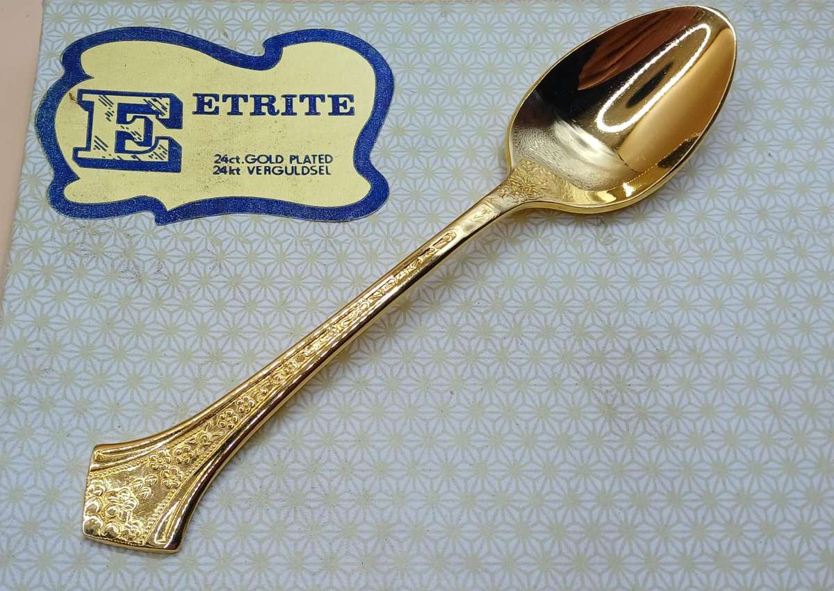 Eetrite 24ct gold plated teaspoons