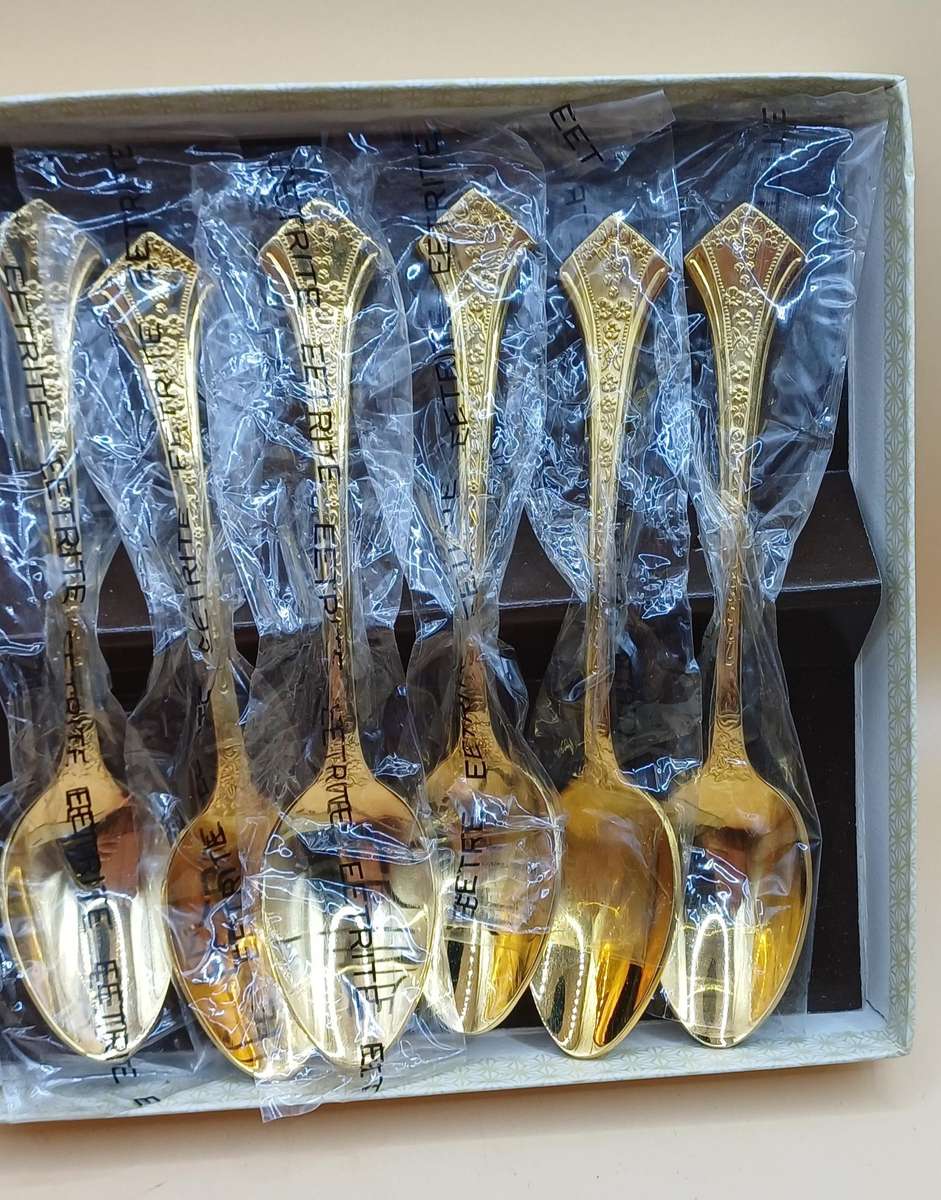 Eetrite 24ct gold plated teaspoons