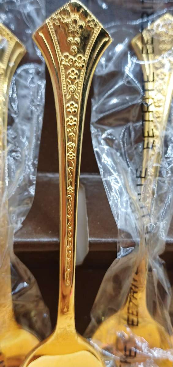 Eetrite 24ct gold plated teaspoons