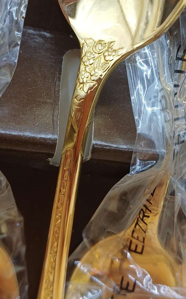 Eetrite 24ct gold plated teaspoons