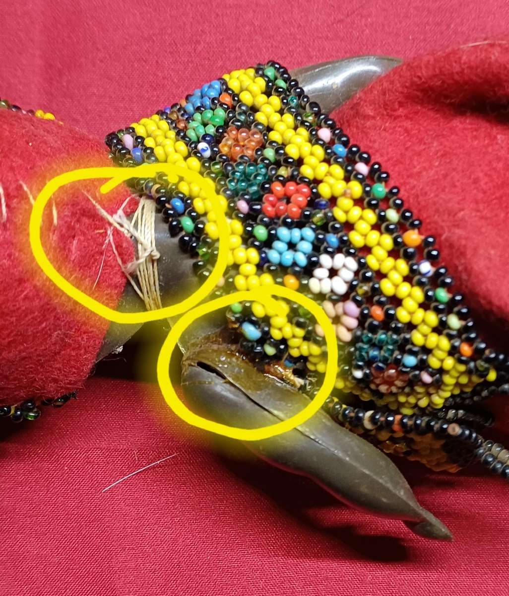 Vintage celluloid beaded dolls