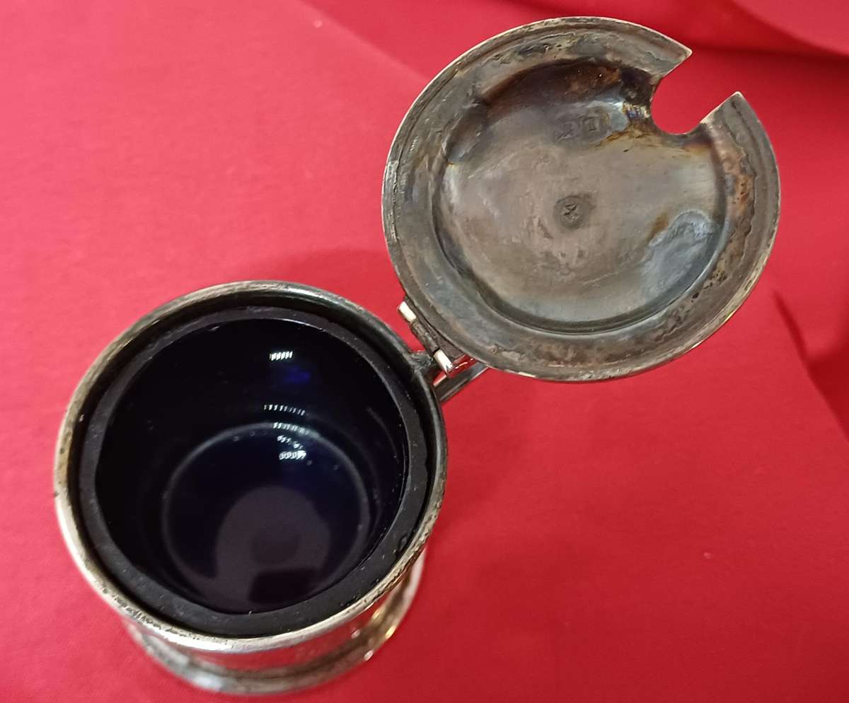 Silver hallmarked mustard pot