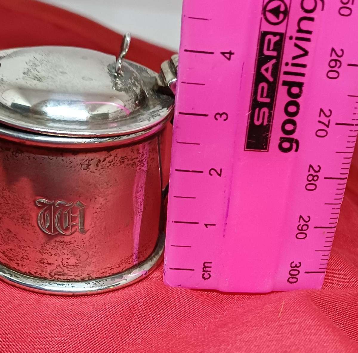 Silver hallmarked mustard pot