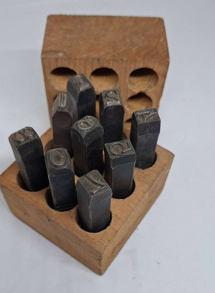 Large metal number punches