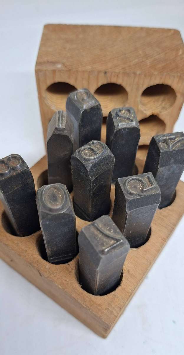 Large metal number punches