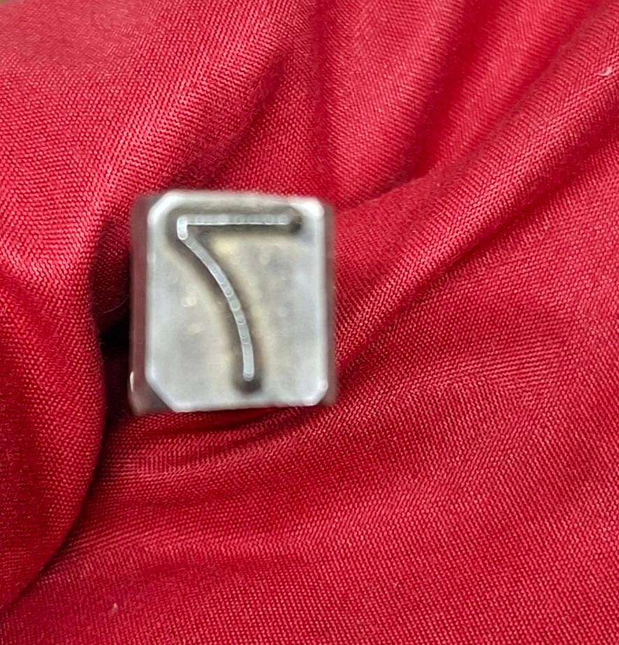 Large metal number punches