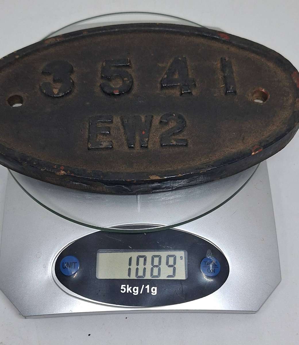 Railway cast Iron wagon plate