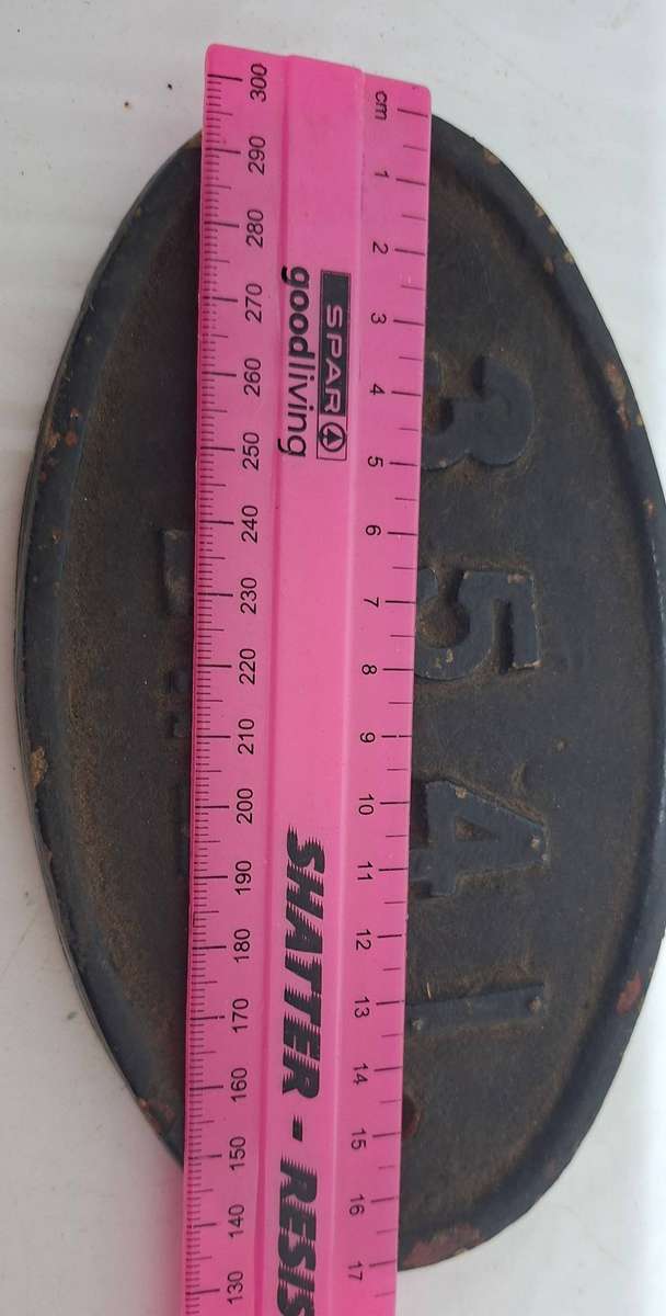 Railway cast Iron wagon plate