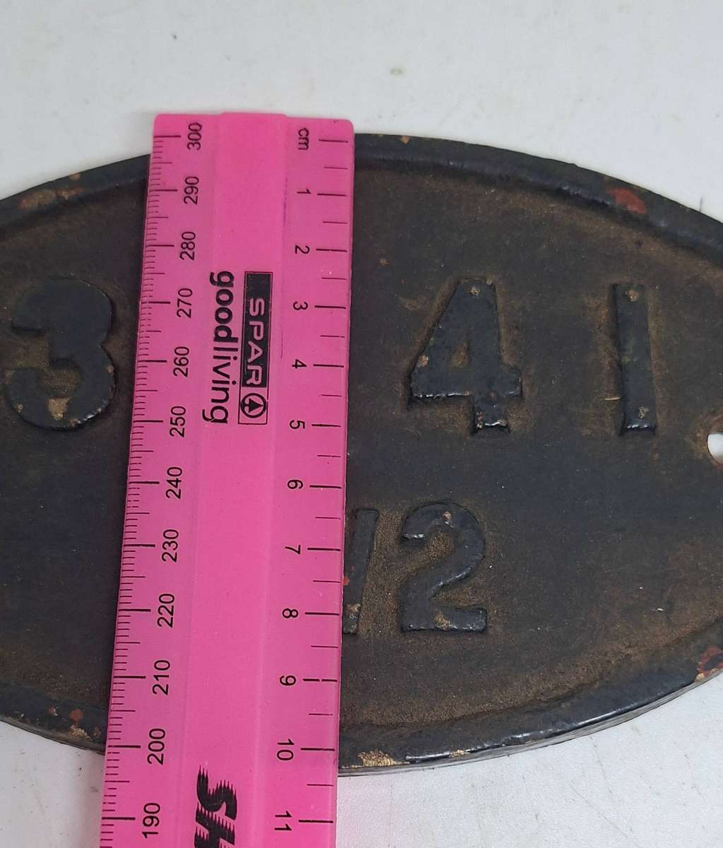 Railway cast Iron wagon plate