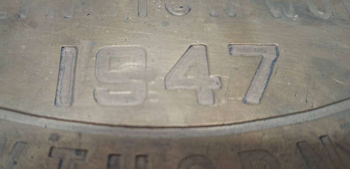 Brass workplate from a Locomotive