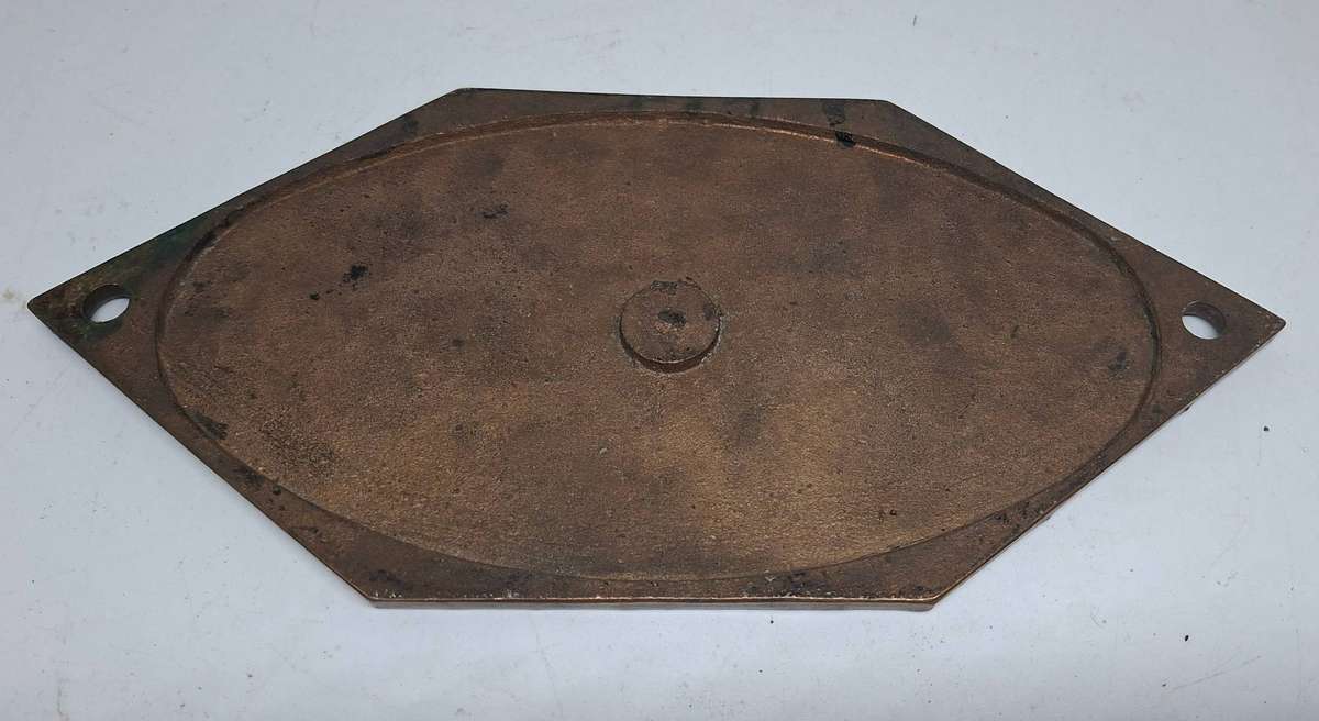 Brass workplate from a Locomotive