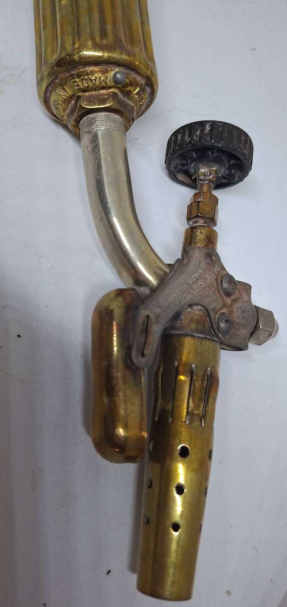 Vintage Max Sievert  brass blow torch-Swedish