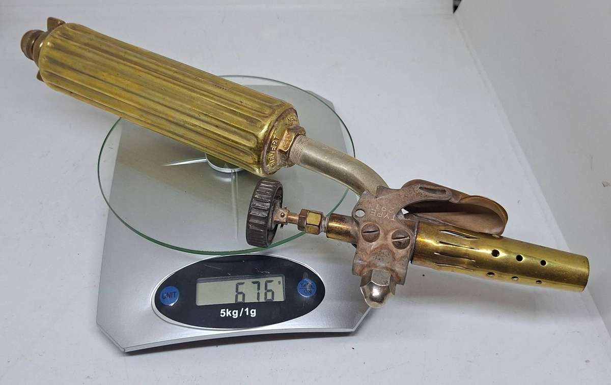 Vintage Max Sievert  brass blow torch-Swedish