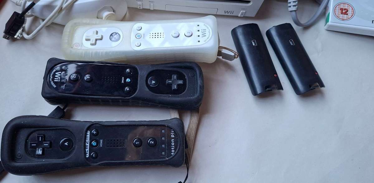 Nintendo Wii with games and consoles