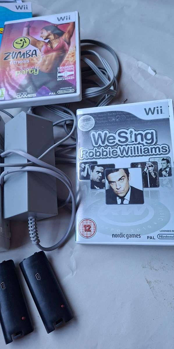 Nintendo Wii with games and consoles