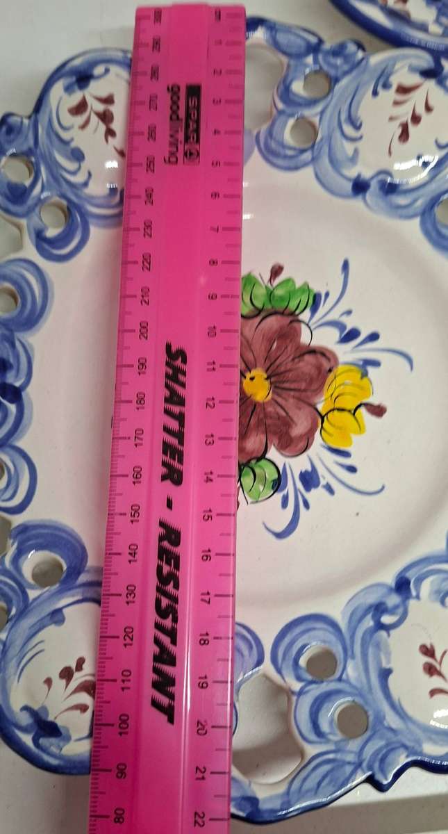 Two Vestal  handpainted plates -Portugal