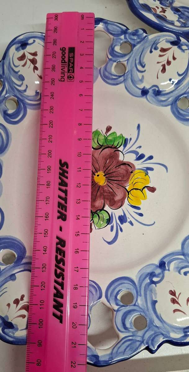 Two Vestal  handpainted plates -Portugal