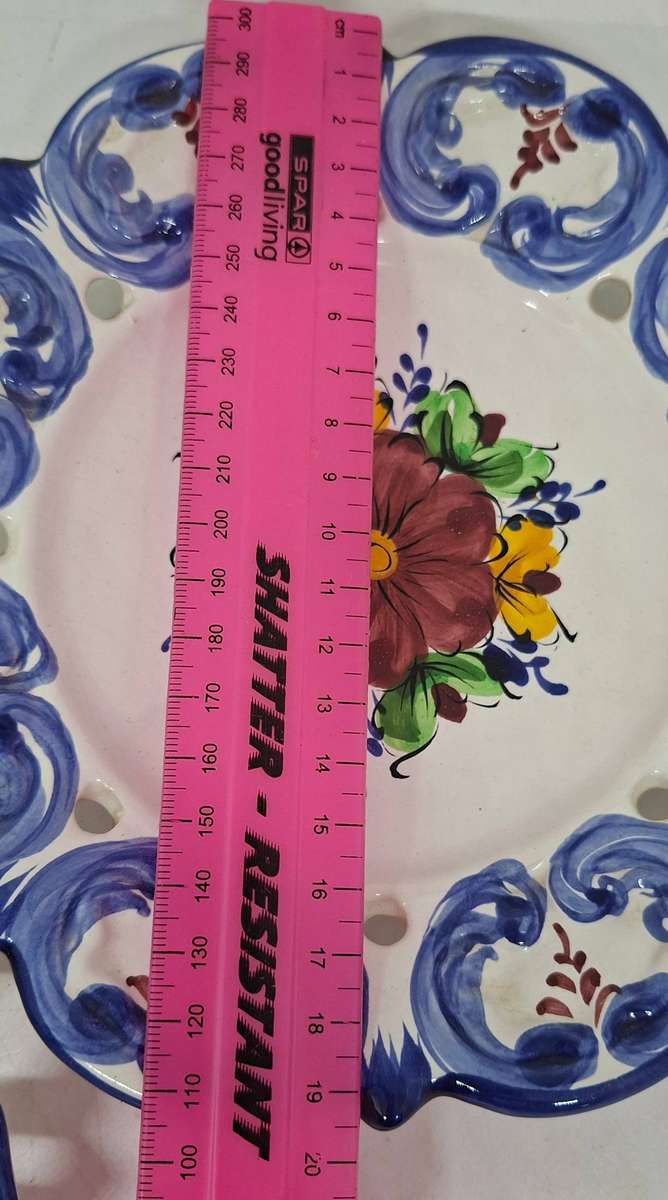 Two Vestal  handpainted plates -Portugal