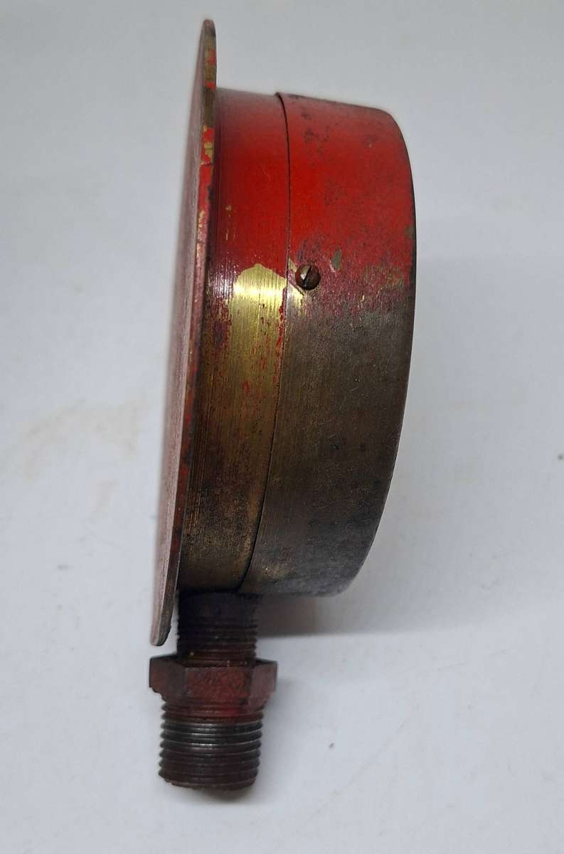 Vintage brass pressure gauge