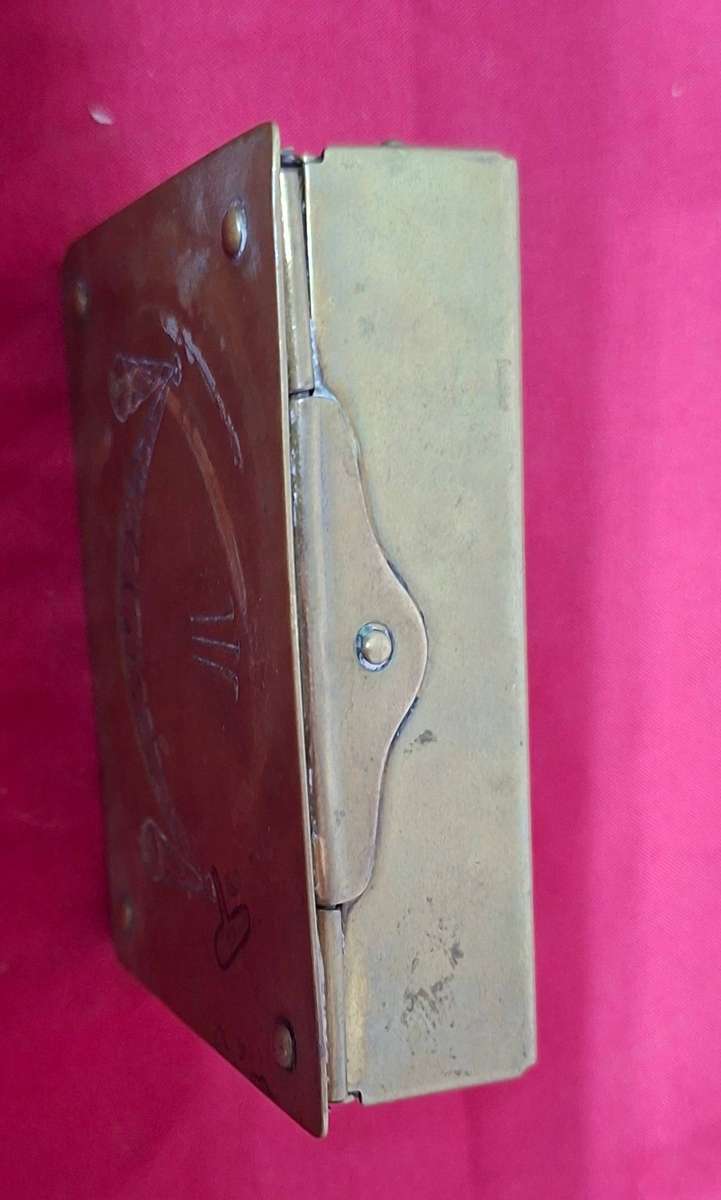 Vintage art deco style Ges  Gesch brass box