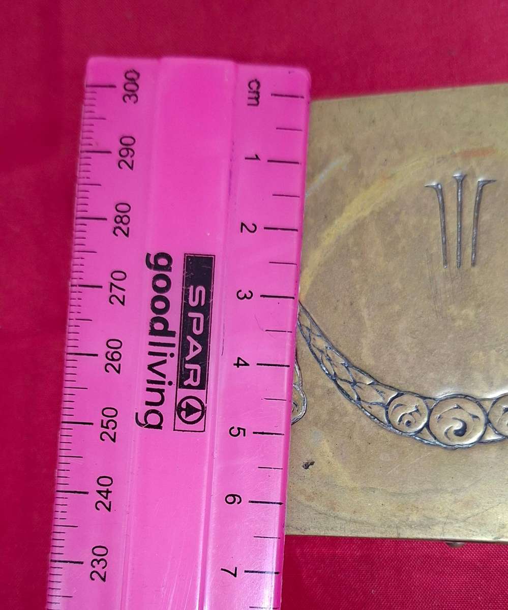 Vintage art deco style Ges  Gesch brass box