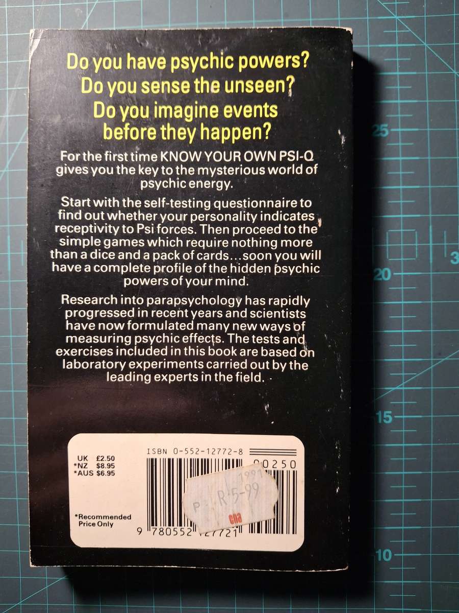 Know Your Own PSI-Q by Hans Jürgen Eysenck and Carl Sargent