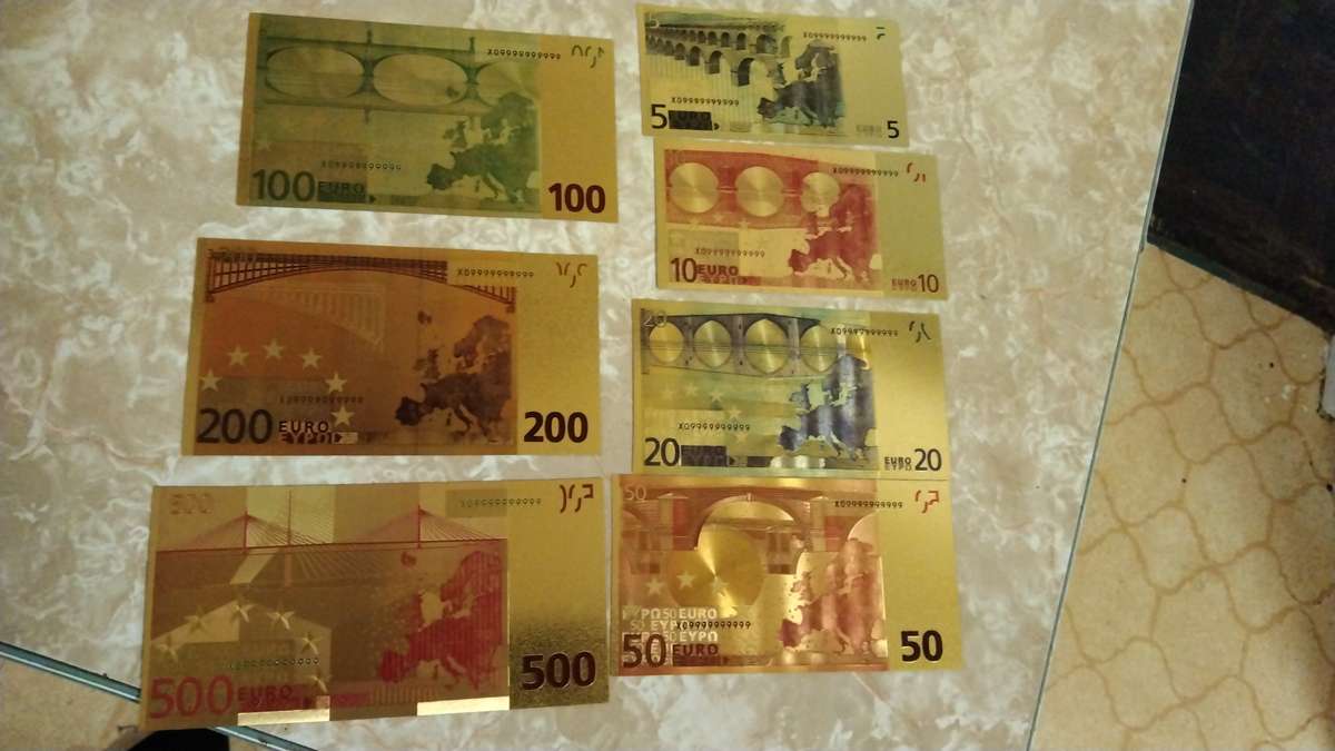 Gold Plated US $ & Euro