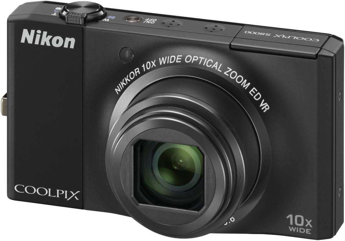 Nikon Coolpix S8000 14.2MP Digital Camera with 10x Optical Vibration Reduction (VR) Zoom and 3.0-In