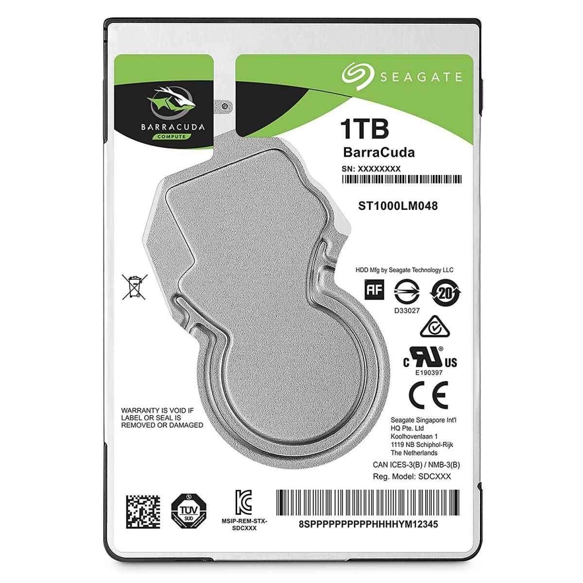 Seagate Barracuda 2.5 SATA 1TB - Laptop Hard Disk Drive