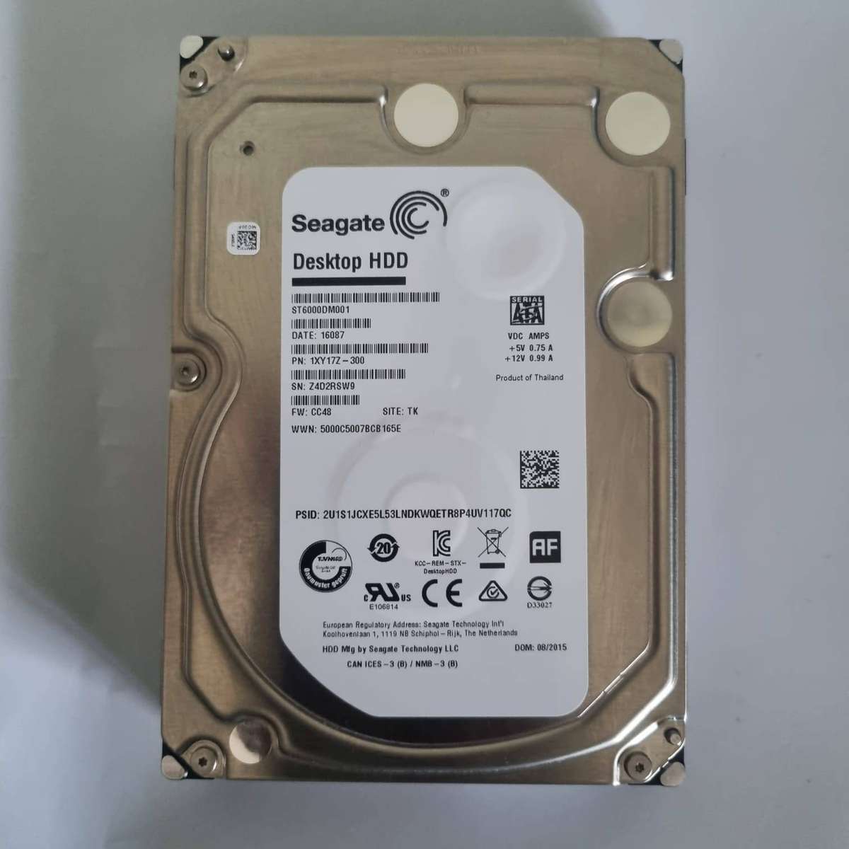 Seagate 6TB  Desktop HDD 3.5 SATA Internal Hard Drive
