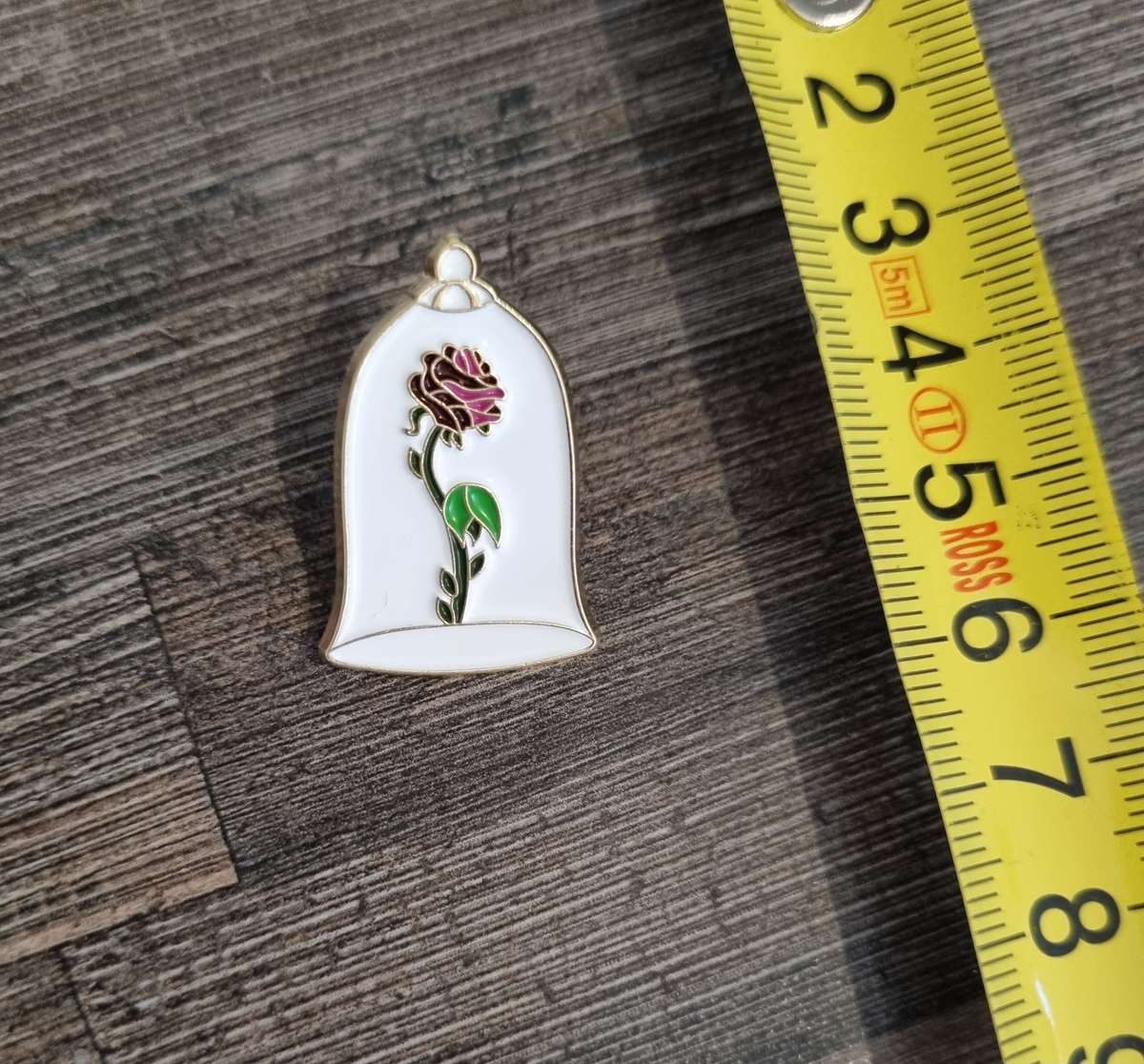 Beauty and the Beast Rose Enamel Pin